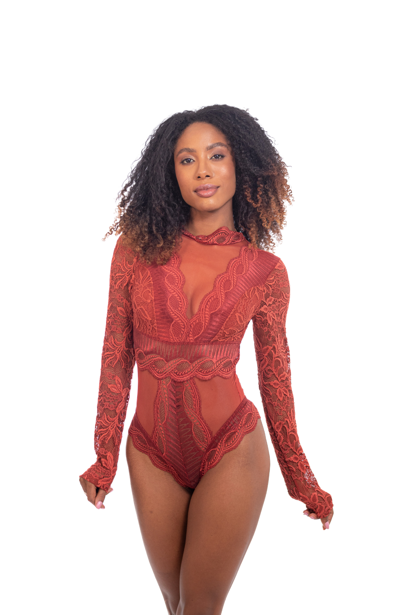 BODY DE TULE COM RENDA GABI