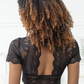 CROPPED DE RENDA E TULE