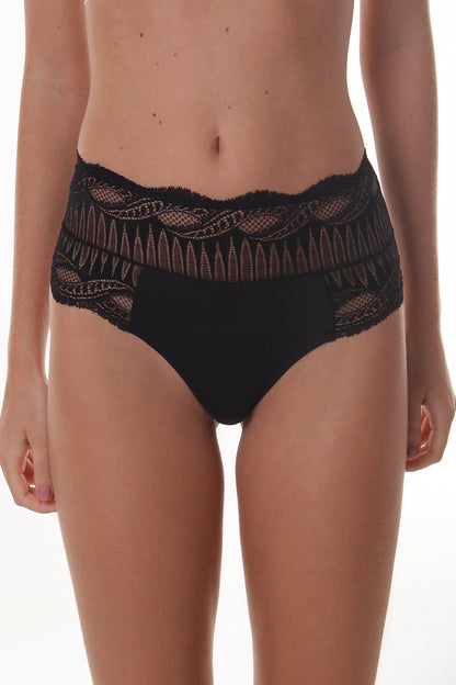 CALCINHA HOT PANT COM RENDA FIO DUPLO