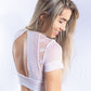 CROPPED DE RENDA E TULE